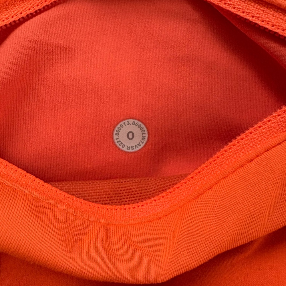 Lululemon Neon Orange Speed Up Shorts - Picture 4 of 4
